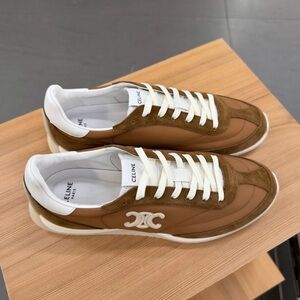 Celine Brown and White Women's Sneakers